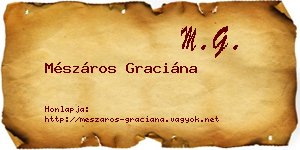 Mészáros Graciána névjegykártya